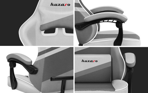 Fotel gamingowy Huzaro Force 4.4 Grey Mesh - Galeria zdjęcie 6