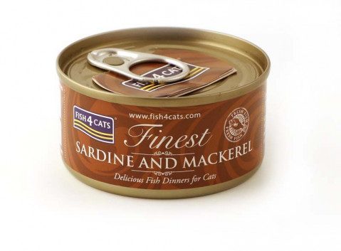 FISH4CATS Sardynka z makrelą - mokra karma dla kota - 70g - Galeria zdjęcie 1