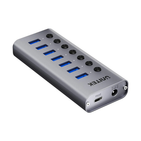 UNITEK HUB USB-A 3.0 7W1, 5GBPS Z PRZEŁĄCZNIKIEM - Galeria zdjęcie 2