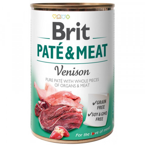 BRIT Paté & Meat z dziczyzną - mokra karma dla psa - 5x400g + 400g GRATIS! - Galeria zdjęcie 3