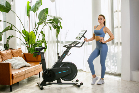 Rower stacjonarny, magnetyczny OVICX Q200X z ekranem dotykowym 15,6" TFT, WIFI bluetooth&app - Galeria zdjęcie 29