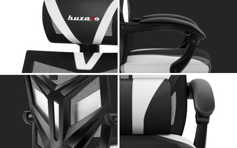 Fotel gamingowy Huzaro Combat 5.0 White - Galeria zdjęcie 11