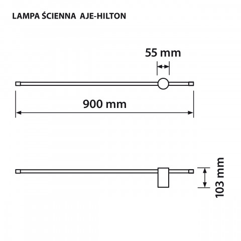 Lampa ścienna LED Activejet AJE-HILTON Patyna WW - Galeria zdjęcie 9
