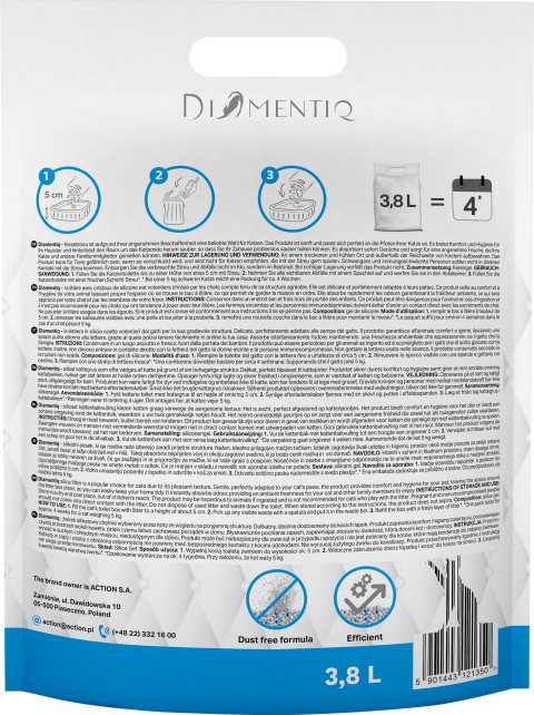 DIAMENTIQ Żwirek Neutralny, Silikonowy, Niezbrylający się dla kota - 8x3,8 l - Galeria zdjęcie 10