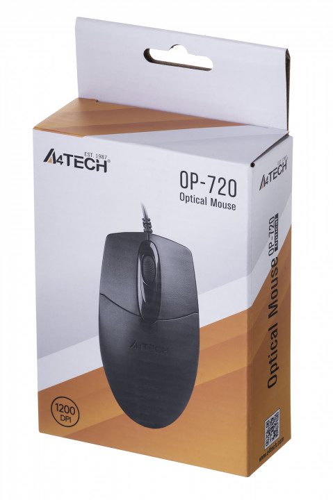 Mysz A4-Tech OP-720 Czarna , USB - Galeria zdjęcie 6
