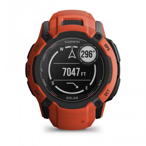 Zegarek sportowy Garmin Instinct 2X SOLAR Czerwony - Galeria zdjęcie 10