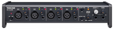 Tascam US-4x4HR - Interfejs USB audio/MIDI wysokiej rozdzielczości (4 wejścia, 4 wyjścia) - Galeria zdjęcie 2