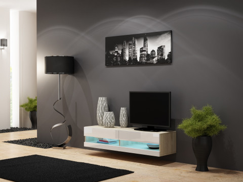 Zestaw meblowy VIGO NEW 12 sonoma/biały połysk - Galeria zdjęcie 2