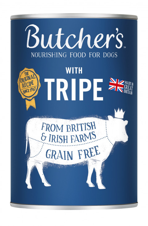 BUTCHER'S Original Tripe Mix Pasztet ze żwaczem - mokra karma dla psa - 400 g - Galeria zdjęcie 1