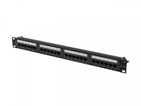 LANBERG PATCH PANEL 24 PORT 1U 19" KAT.6A UTP - Galeria zdjęcie 4