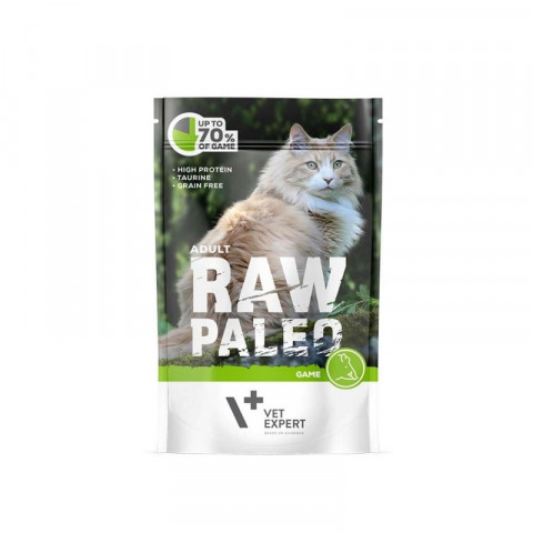 VET EXPERT Raw Paleo Adult Cat Dziczyzna - mokra karma dla kota - 100g - Galeria zdjęcie 1