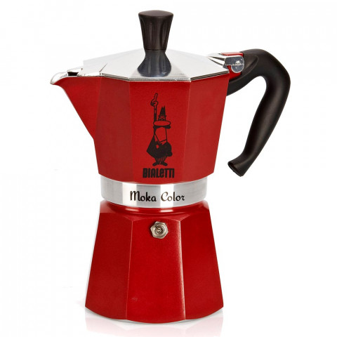 Bialetti kawiarka Moka Express 3tz czerwona - Galeria zdjęcie 1