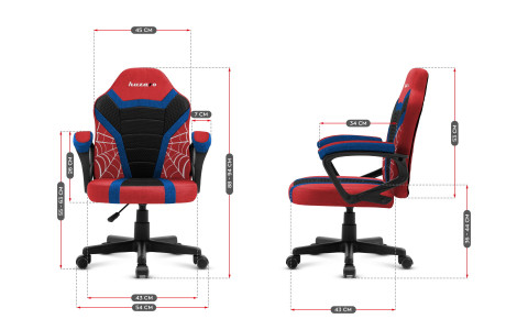 Fotel gam. dla dziecka Huzaro Ranger 1.0 Spider - Galeria zdjęcie 9