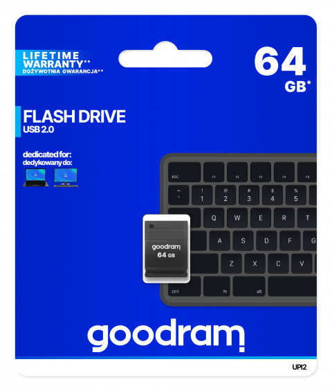 GOODRAM FLASHDRIVE 64GB PICCOLO UPI2 BLACK USB 2.0 - Galeria zdjęcie 4
