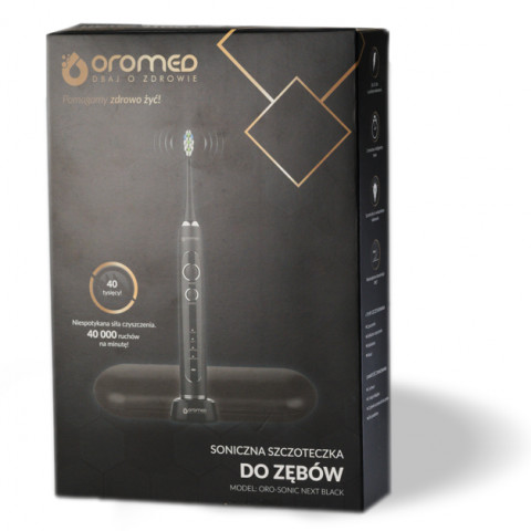 Szczoteczka soniczna OROMED ORO SONIC NEXT BLACK - Galeria zdjęcie 11