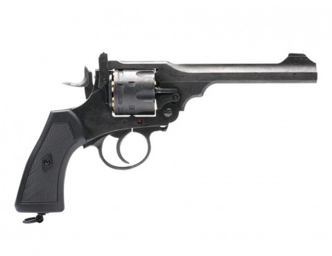 Rewolwer WEBLEY MKVI .455 Service kal.5,5 mm Diabolo łuski 6-strzał. lufa 6" CO2 Battlefield Ekp do17J - Galeria zdjęcie 4