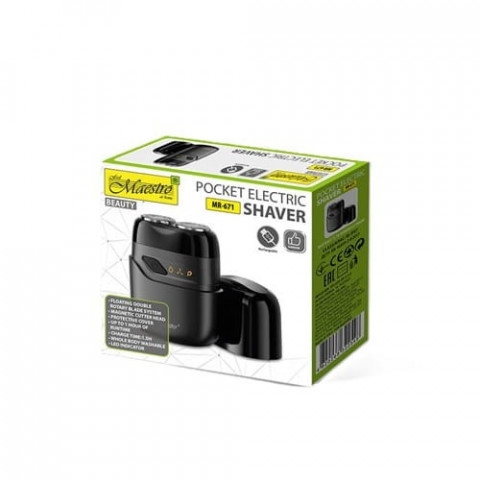 Golarka elektryczna podróżna USB MAESTRO MR-671 - Galeria zdjęcie 1