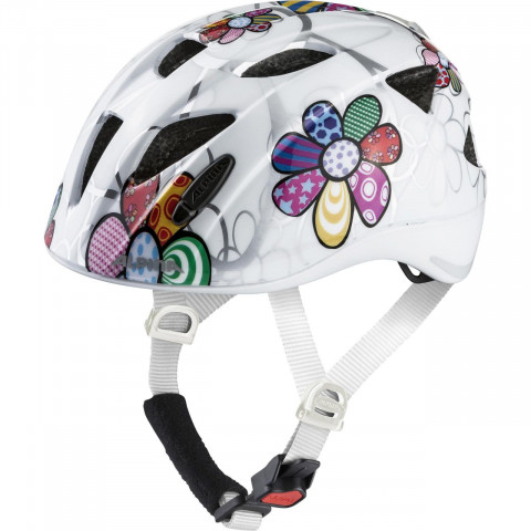 Kask rowerowy ALPINA XIMO FLASH biały w kwiatki 49-54 - Galeria zdjęcie 1