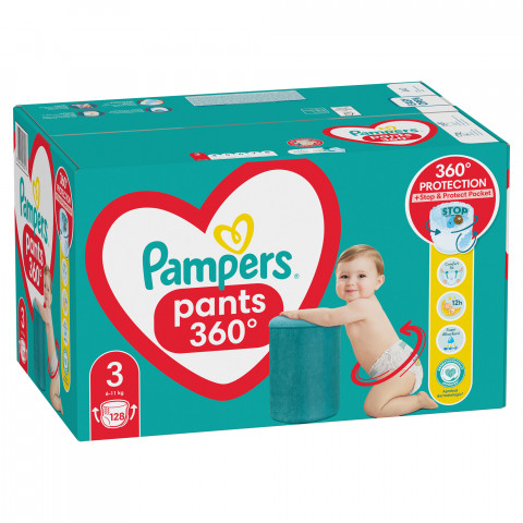 PAMPERS Pieluchomajtki MB Rozm 3, 6-11kg, 128szt - Galeria zdjęcie 1