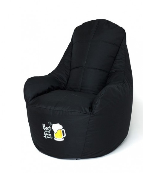 Pufa worek sako BOSS czarny XXL 140x90 - Galeria zdjęcie 1