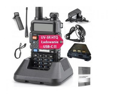 Krótkofalówka Baofeng UV-5R HTQ USB-C - Galeria zdjęcie 1