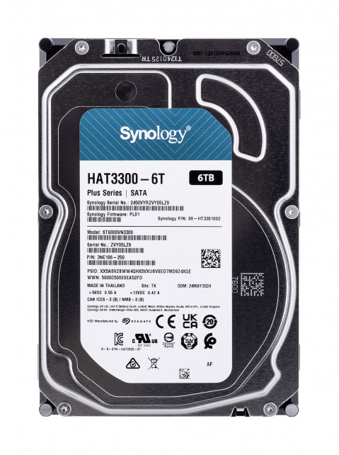 Synology HDD Plus Series (6TB; 3.5"; SATA) HAT3300-6T - Galeria zdjęcie 1