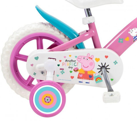 Rower dziecięcy 12" Świnka Peppa różowa 1195 Pink TOIMSA - Galeria zdjęcie 3