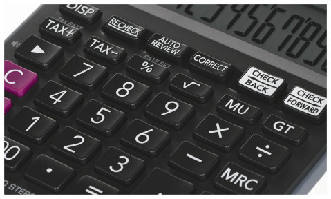 CASIO KALKULATOR BIUROWY MJ-120D PLUS CZARNY, 12 CYFROWY WYŚWIETLACZ - Galeria zdjęcie 6