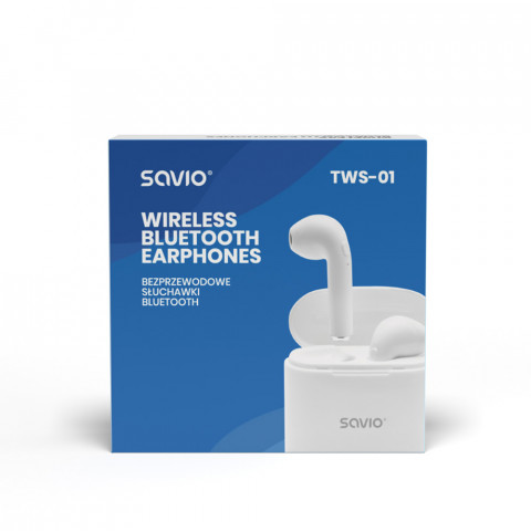 SAVIO BEZPRZEWODOWE SŁUCHAWKI BLUETOOTH TWS-01 - Galeria zdjęcie 3