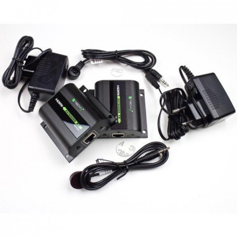 TECHLY EXTENDER HDMI HD 3D 60M PO RJ45 PILOT IR - Galeria zdjęcie 7