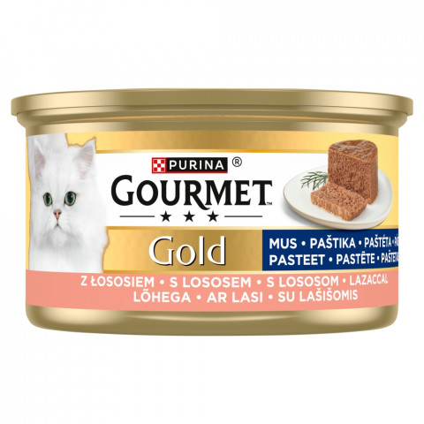 PURINA Gourmet Gold Mus z łososiem - mokra karma dla kota - 85g - Galeria zdjęcie 1