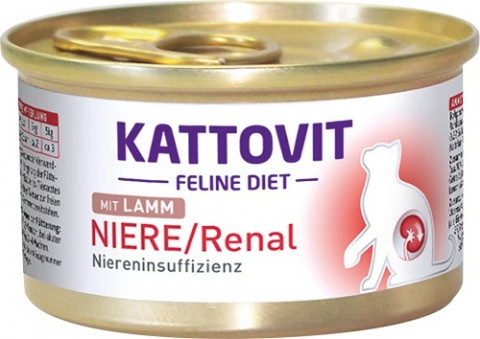 KATTOVIT NIERE/RENAL Feline Jagnięcina puszka 85g dla kota - Galeria zdjęcie 1