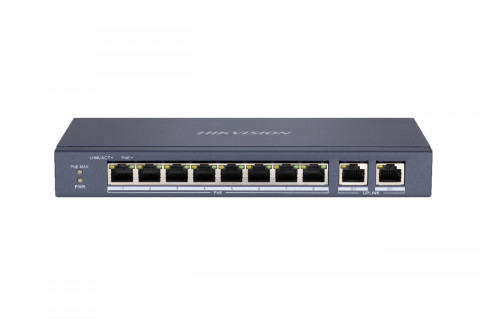 SWITCH POE HIKVISION DS-3E0310P-E/M 10-PORTOWY - Galeria zdjęcie 1