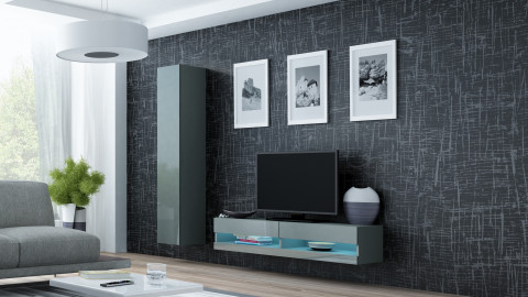 Zestaw meblowy VIGO NEW 13 szary/szary połysk - Galeria zdjęcie 1