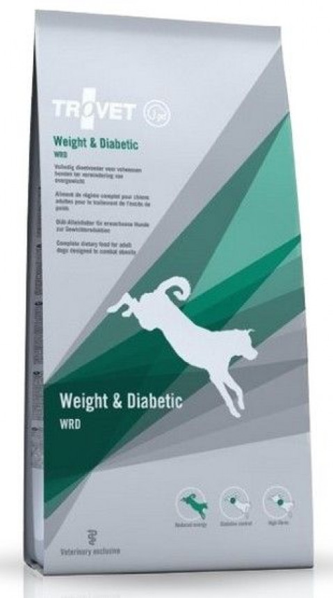 TROVET Weight & Diabetic WRD z kurczakiem - sucha karma dla psa - 3 kg - Galeria zdjęcie 1