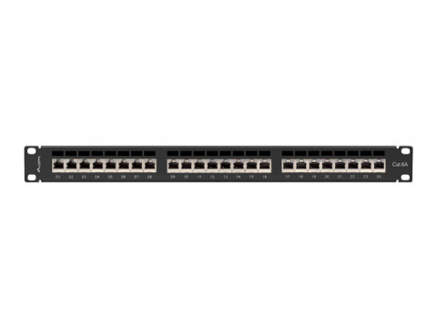 LANBERG PATCH PANEL 24 PORT 1U 19" KAT.6A FTP - Galeria zdjęcie 4