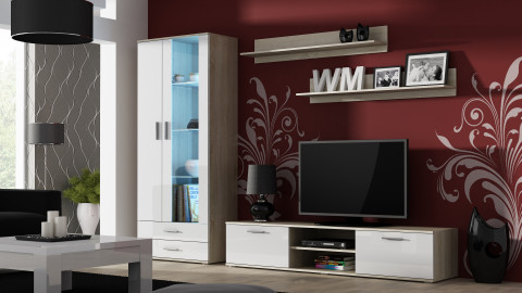 Półka 125cm (2szt) SOHO dąb sonoma mat - Galeria zdjęcie 2