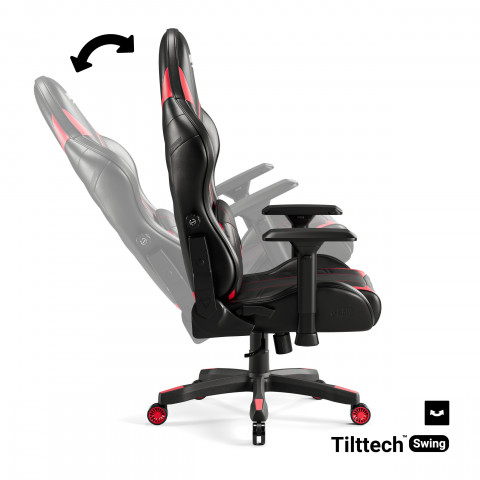 Fotel gamingowy DIABLO X-RAY normal fotel czarno-czerwony - Galeria zdjęcie 7