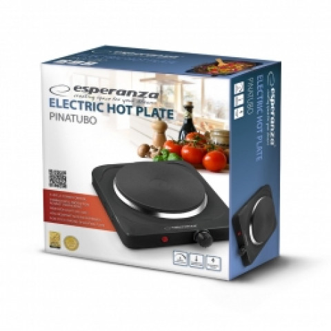 Kuchenka Elektryczna Esperanza PINATUBO EKH002K (jednopolowa 1500W czarna) - Galeria zdjęcie 4