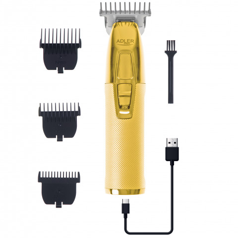 Trymer ADLER AD 2836g złoty USB - Galeria zdjęcie 4