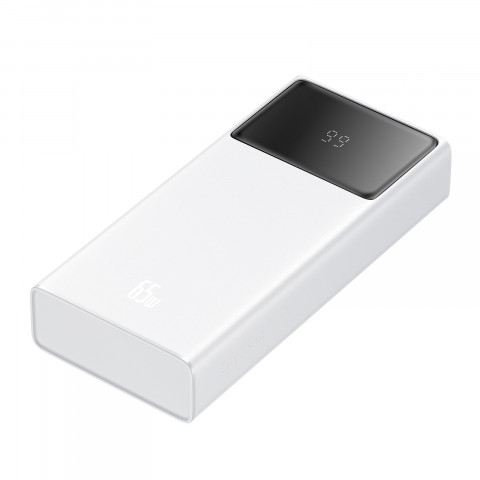 Powerbank Baseus Star-Lord 20000mAh 65W+kabel USB-USB C (biały) - Galeria zdjęcie 1