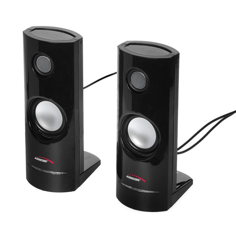 AUDIOCORE GŁOŚNIKI KOMPUTEROWE 8W USB BLACK AC860 - Galeria zdjęcie 4