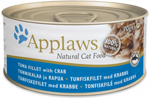 APPLAWS CAT Filet z tuńczyka i kraby - mokra karma dla kota - 70g - Galeria zdjęcie 1