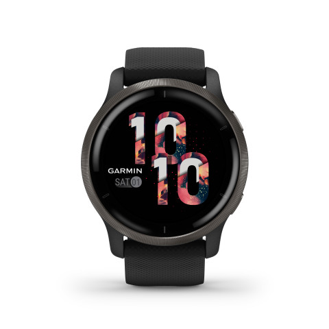 Zegarek Garmin Venu 2 (45 mm) Slate Stainless Steel Bezel / Black Case / Silicone Band - Galeria zdjęcie 10