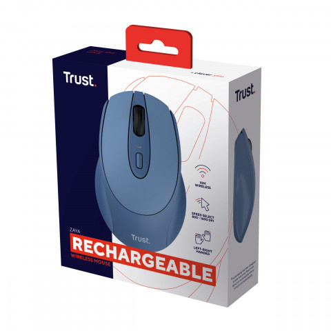 Mysz TRUST ZAYA Wireless Rechargeable Mouse BLUE (25039) - Galeria zdjęcie 7