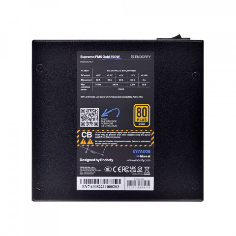 Zasilacz ENDORFY Supremo FM5 750W 80 Plus Gold (EY7A008) - Galeria zdjęcie 3