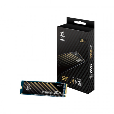 Dysk SSD MSI SPATIUM M450 500GB PCIe 4.0 NVMe M.2 (S78-440K190-P83) - Galeria zdjęcie 1