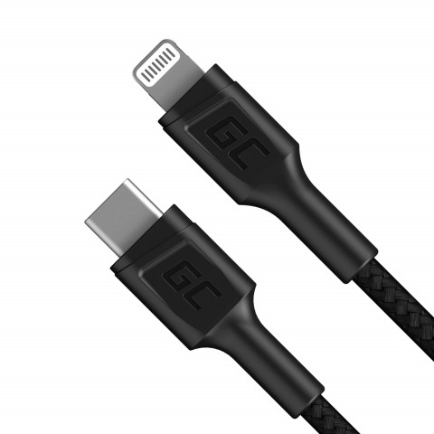 GREEN CELL KABEL KABGC07 USB-C - LIGHTNING 1M MFI - Galeria zdjęcie 1