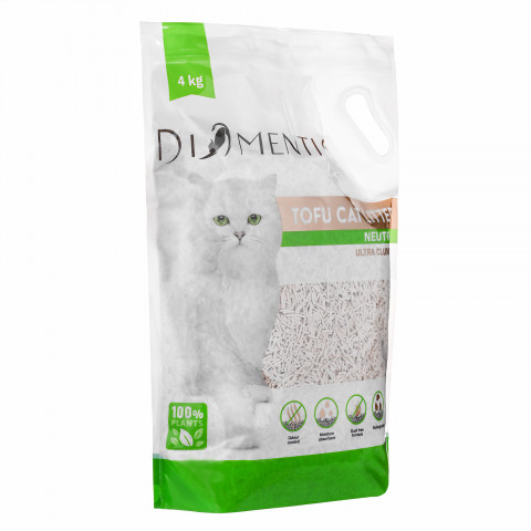 DIAMENTIQ Tofu Neutral Ultra clumping - żwirek roślinny - 4kg + GRATIS! - Galeria zdjęcie 8