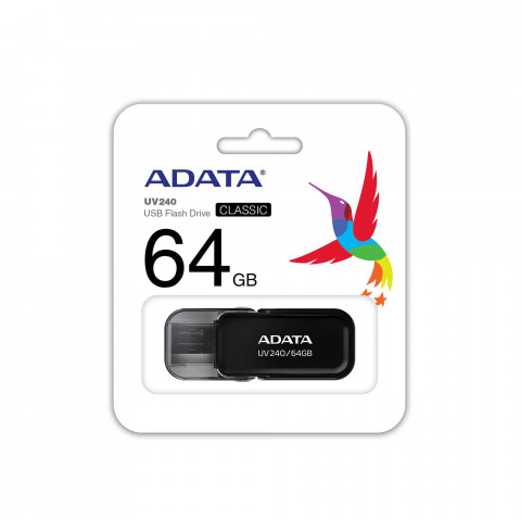 ADATA FLASHDRIVE UV240 64GB USB 2.0 Black - Galeria zdjęcie 3